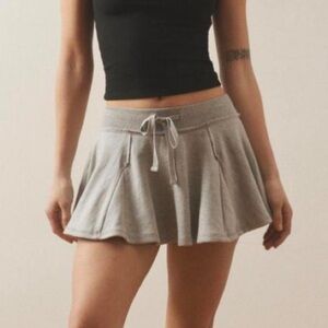 Urban Outfitters Gray Pleated Mini Skirt